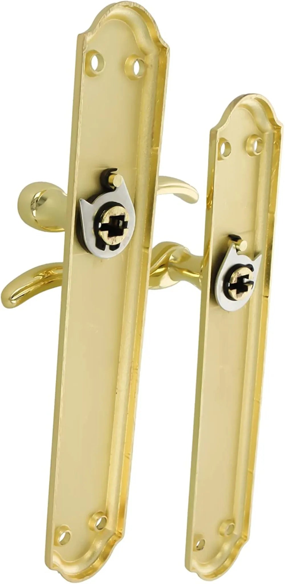 1 Pair European ALFA Zinc Alloied House Door Handle With Plate Gold Juego De Manillas Placa Doradas Para Puertas