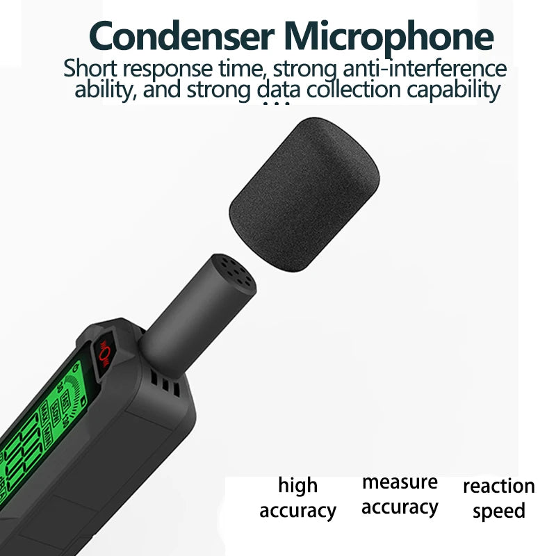 New Digital Noise Meter Sound Level Meter Handheld DB Meter A-Weighted 30~130dB Audio Measuring Instrument Decibel Monitor