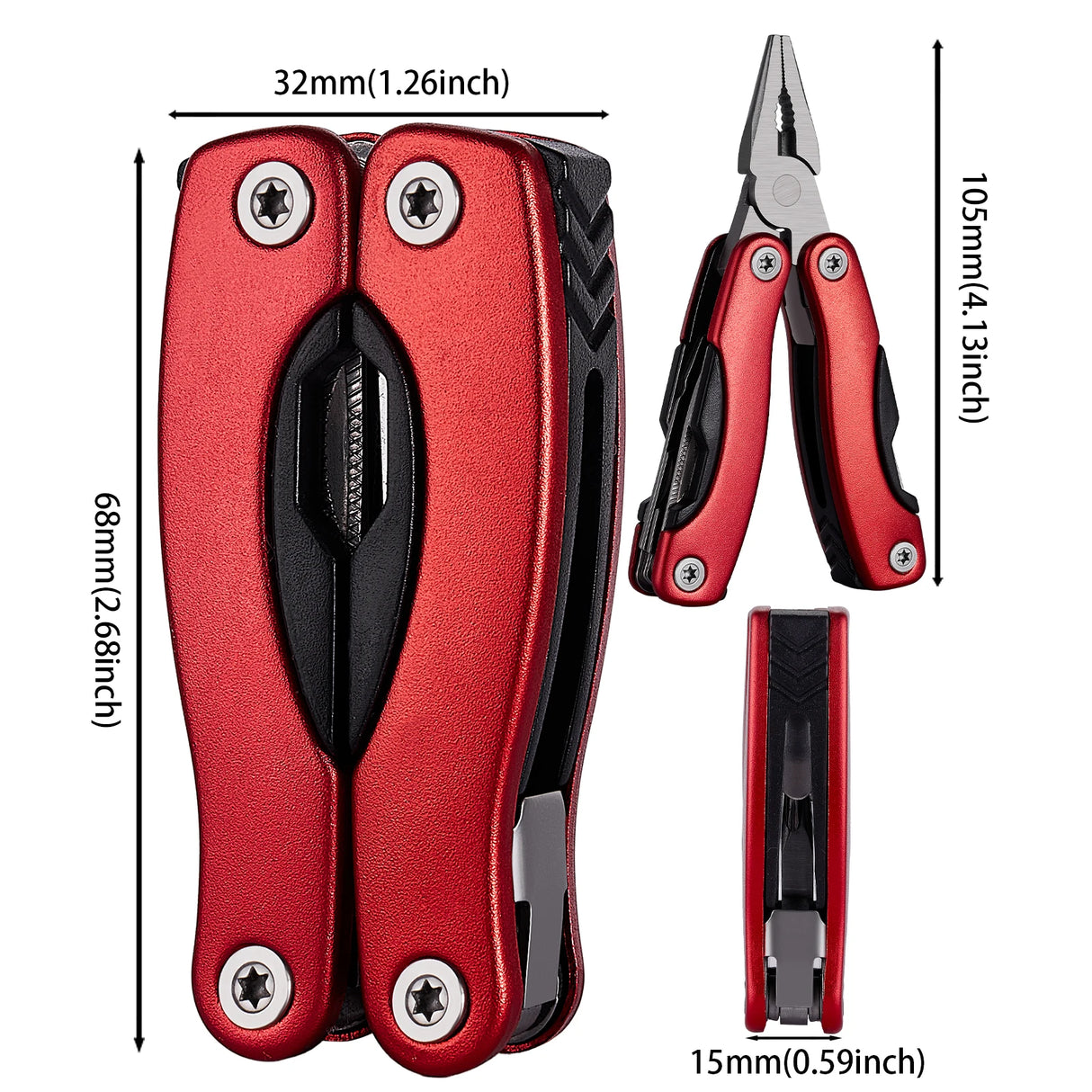 Portable Pocket Multi Tool Pliers Wire Stripper Folding Knife Plier Outdoor Camping Multitool Folding Multifunctional Hand Tools