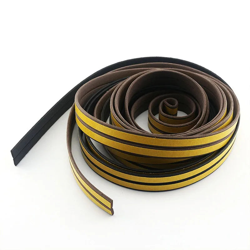 5Meters DIPE Self-Adhesive Door And Window Sealing Strip Glass Window Anti-Collision Rubber Strip Foam Sound Insulation Strip