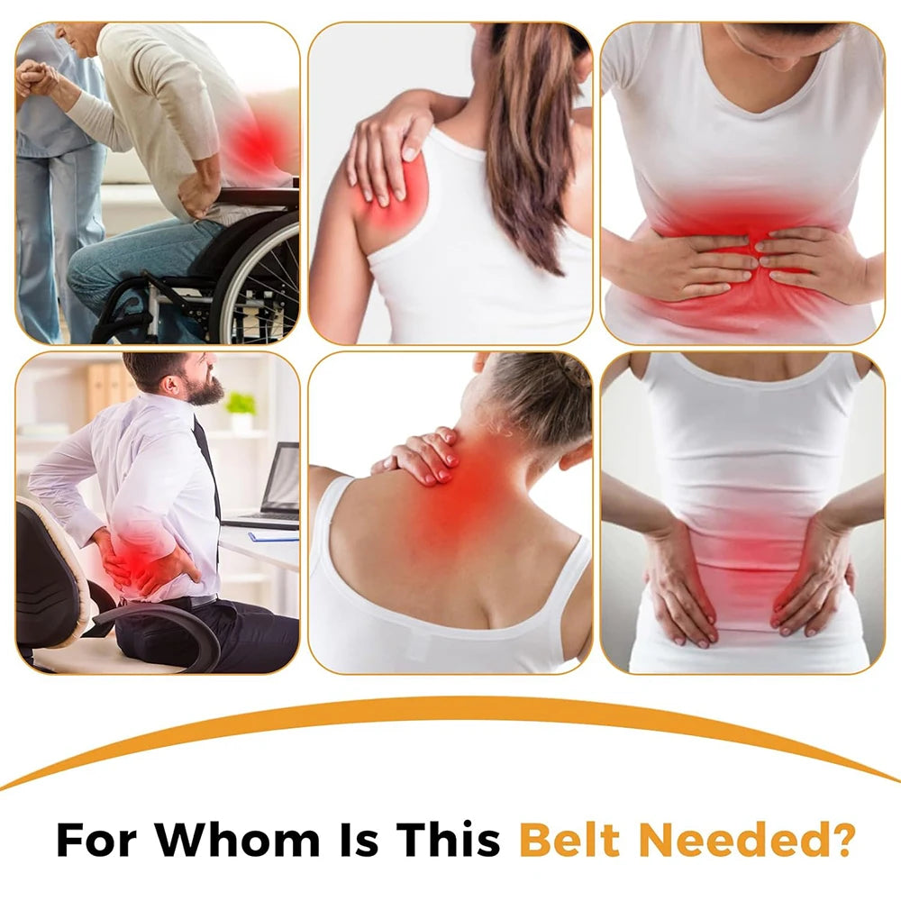 Red and Infrared Light Therapy Belt 660nm 850nm with 210 LEDs for Body Back Waist Wrap with Timer