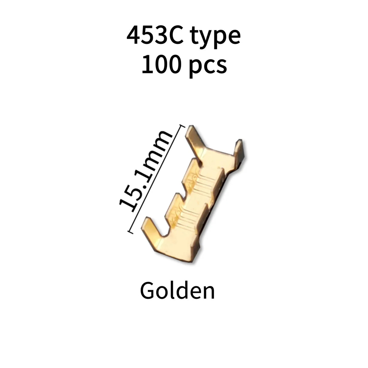 100pcs 453/453C U-shaped Terminal Wire Quick Connector Terminal Small Tooth Fascia Terminal 0.5-1.5mm2/2.5-4.0mm2