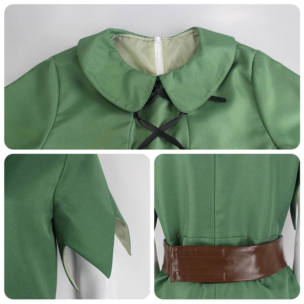 Peter Pan cos clothes green fairy elf clothes cosplay stage performance performance clothes suit