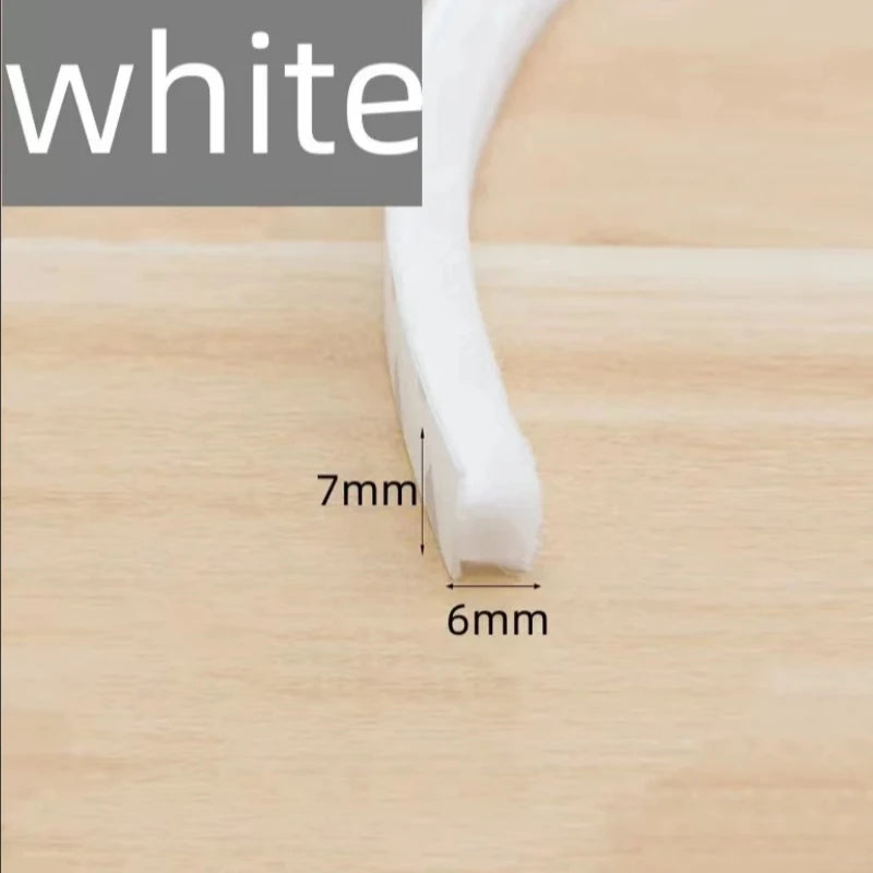 5/10/20M Self-adhesive Wool Sealing Strip, Aluminum Alloy Door And Window Insulation, Sound Insulation, And Collision Prevention