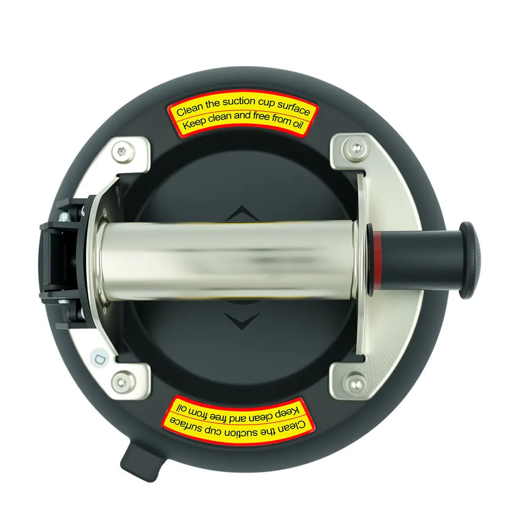 New 250KG vacuum suction cup stainless steel metal handle strong hand pump suction cup lifting magnet handling tool