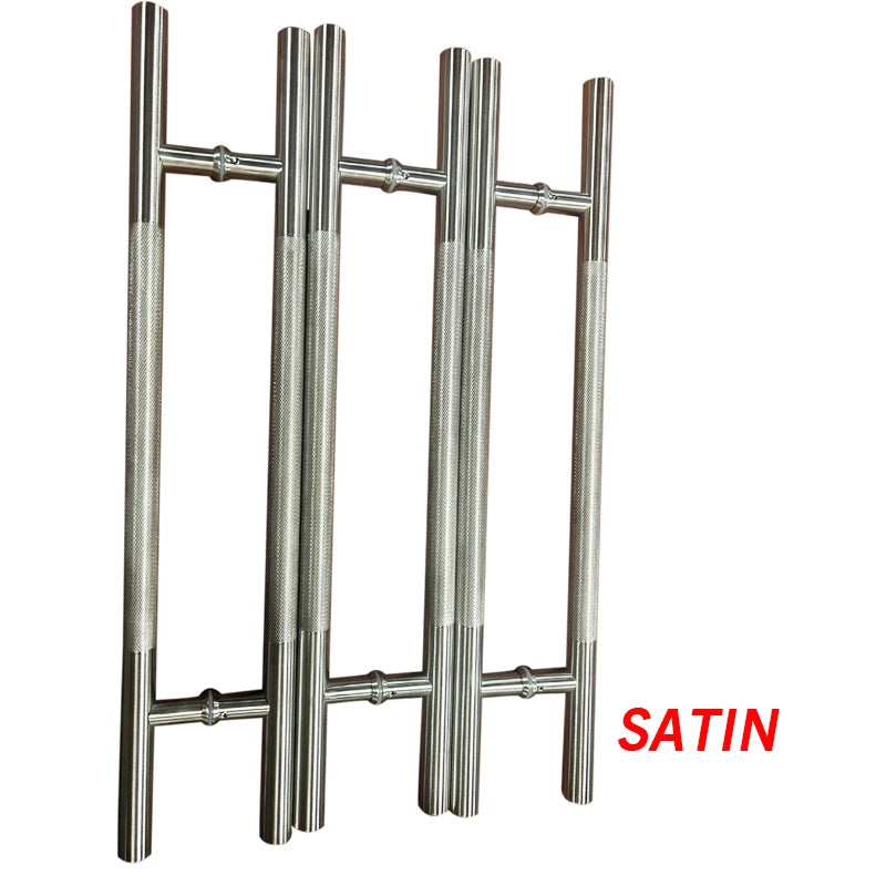 Luxury knurled door handle stainless steel 304 wooden door glass door aluminum door pull handle door hardware