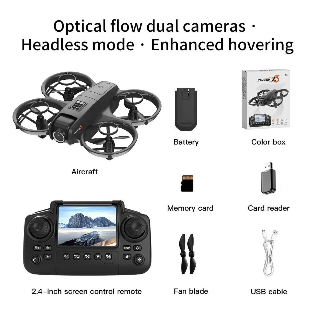 YL3 Drone Screen Control Aerial Drone High Definition Dual Camera Remote Control Aircraft Aviation Folding Quadcopter Kid Gift