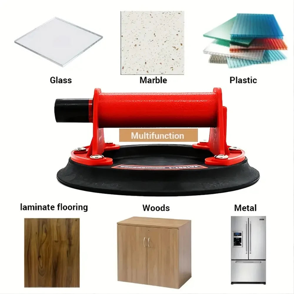 8 Inch Glass Suction Cups to Lift Large Glass Heavy Duty Vacuum Suction Cup Industrial Tile Sucker Lifter for Window Windshield