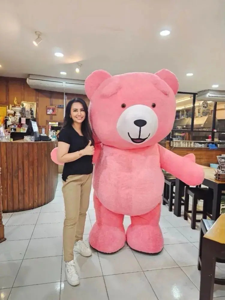 Inflatable Cartoon Doll Costume Teddy Bear Doll Cosplay Polar Bear Cosplay Costume Birthday Party Funny Animal Imitation Costume
