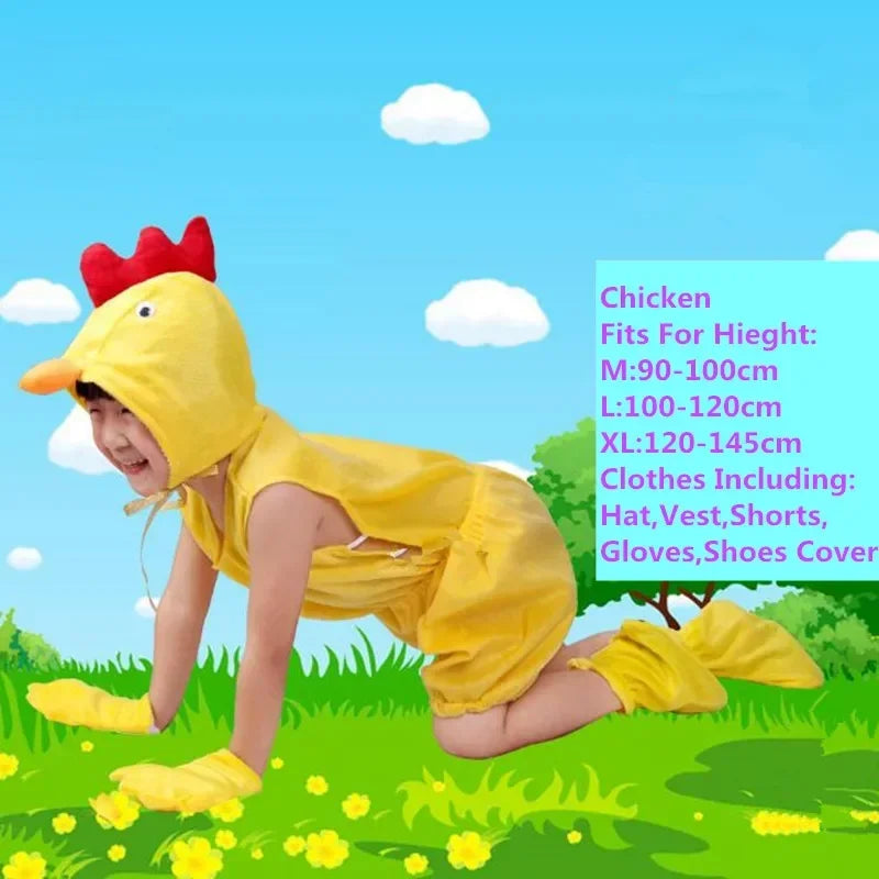 Cute Multiple Animal Costume Children Kids Boys Girls Summer Short Cosplay Costumes Carnival Party Dress Halloween