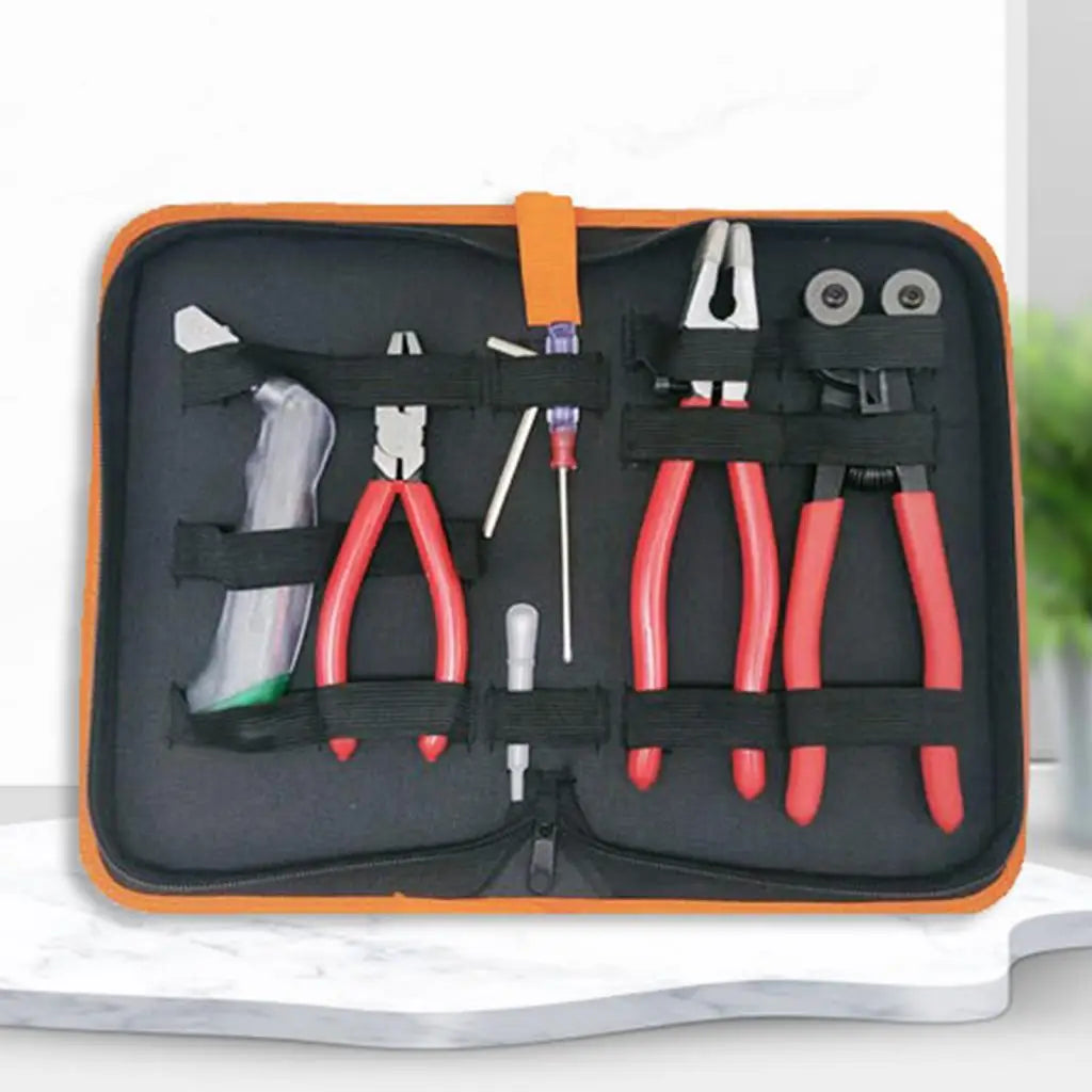 Glass Cutting Tool Set Glass Running Pliers Breaking Pliers Oil Dropper Storage Bag for Mosaic Tiles Mirrors Stained Glass