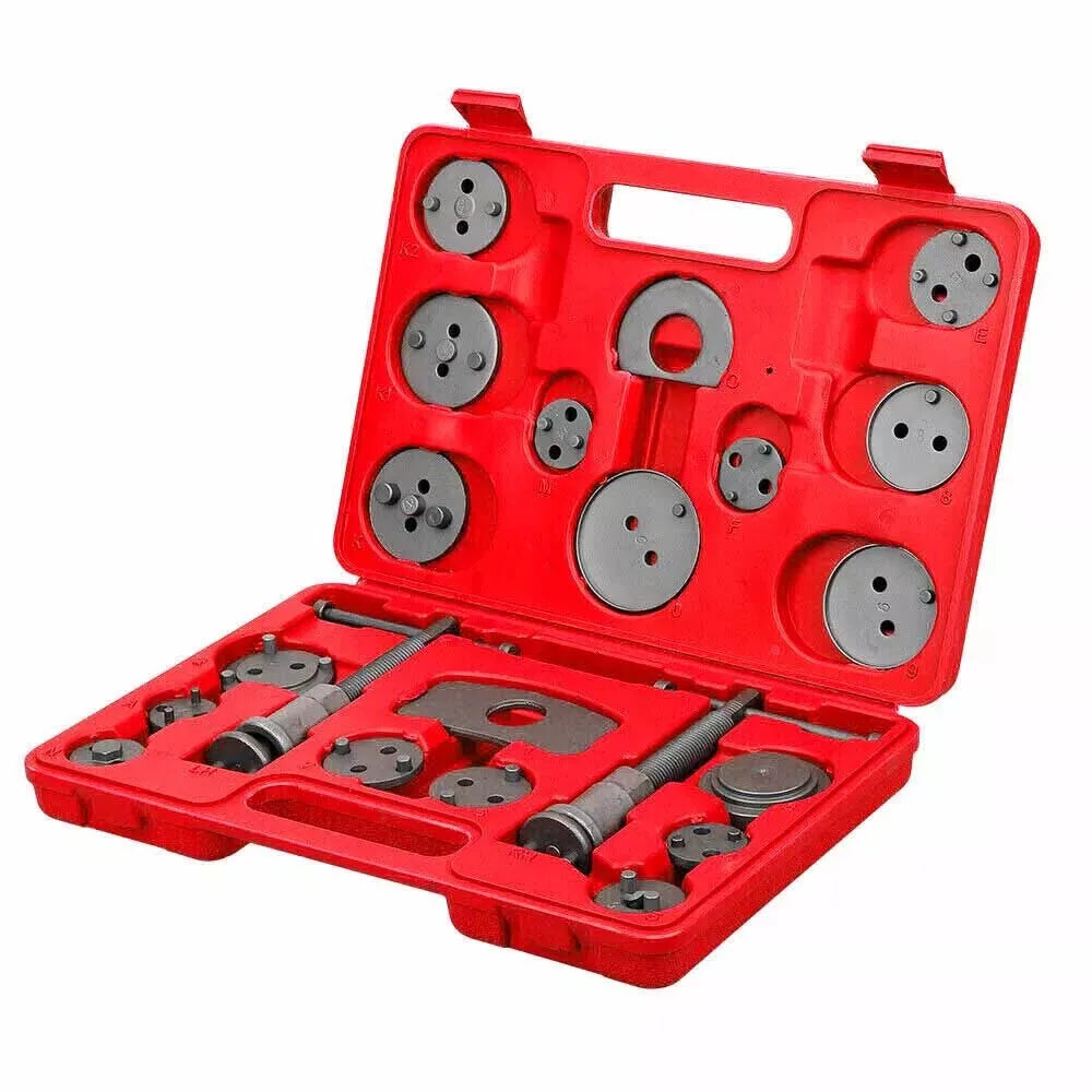 22Pcs Universal Car Disc Brake Caliper Rewind Back Brake Piston Compressor Tool Kit Set For Audi BMW Ford Garage Repair Tools