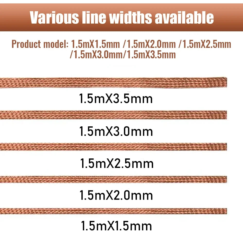 Solder Wire Desoldering Braid Welding Solder Remover Wick Wire Lead Cord Flux BGA Repair Tool