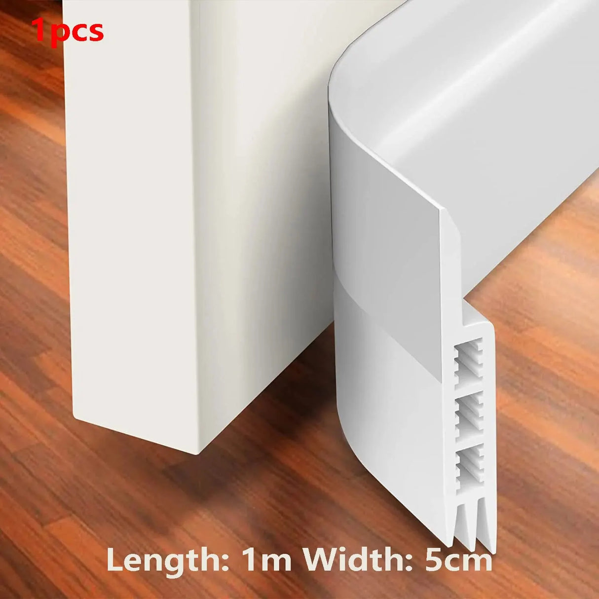 1Pc 1 Meter Door Bottom Sealing Strip Self-Adhesive Aoors And Windows,Sound Insulation, Windproof, Porous Sealing Strip