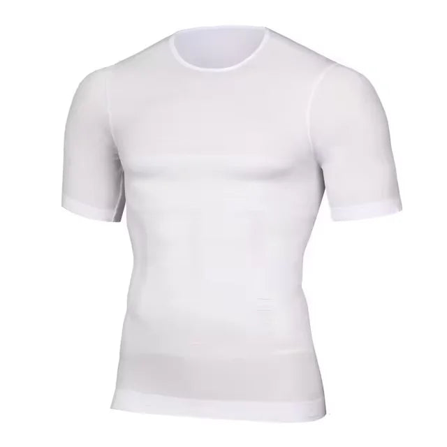 Mens Slimming Body Shaper Compression Shirt Tummy Control Slimmer Shapewear Gynecomastia Undershirt Posture Corrector Tops