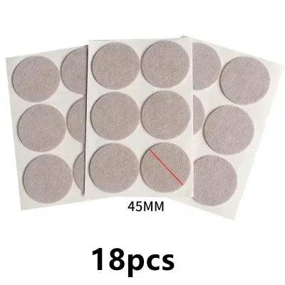 3-72Pcs Felt Chair Leg Pads 3mm Thick Floor Scratch Protector Mat Mute Non-slip Self Adhesive DIY Furniture Accessories