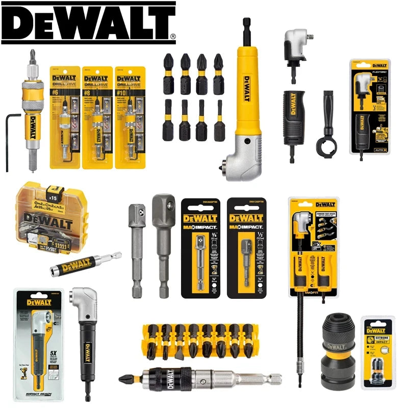 DEWALT Tool Attachment Collections Drill Bits Drive Corner Converter Adapter Fixer Hand Tool Accessories Series