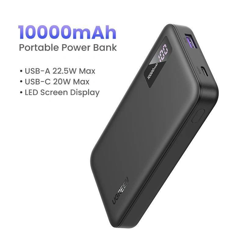 UGREEN 10000mAh portable power bank 5W fast charging