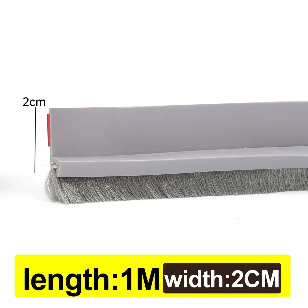 3/2/1M Door Bottom Brush Seal Strip with Brush Dust Prevent Rubber Blocker Insect Proof Household Self Adhesive Seal Strips