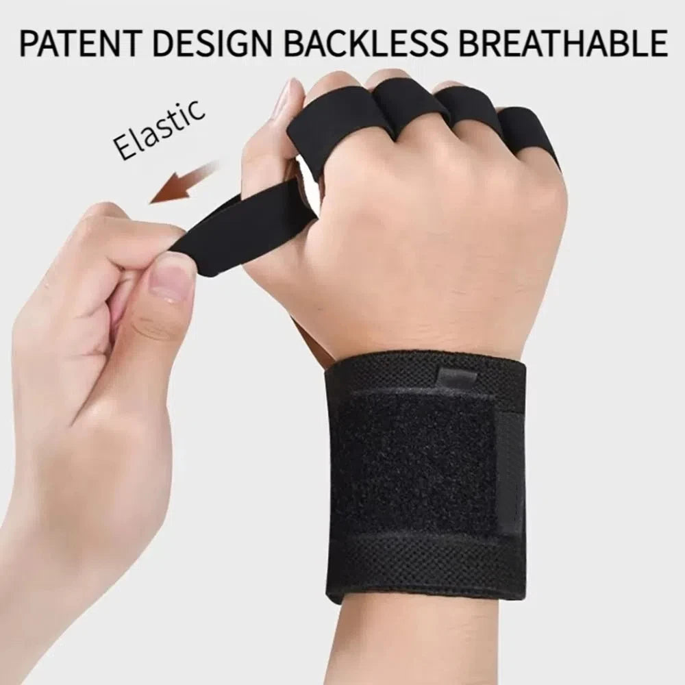 1 Pair Cowhide Weight Lifting Gloves Non-Slip Breathable Ventilated Gym Wristband Deadlift Training Fitness Workout Gloves