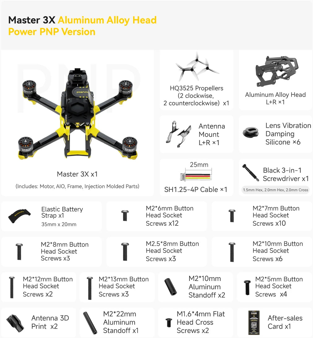 SpeedyBee Master 3X Modular O3/O4 Pro HD Digital VTX FPV Drone