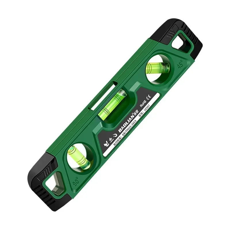 225MM Three Bubble Level Ruler High Precision Spirit Level Magnetic Lever Angle Gauge Finder Leveling Aligner Woodworking tool