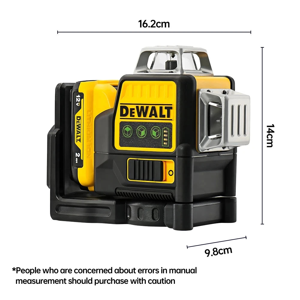 "2025 New!" Dewalt DW089LG vertical 12V lithium battery 12-wire laser 360 horizontal green instrument Outdoor tool nivel laser