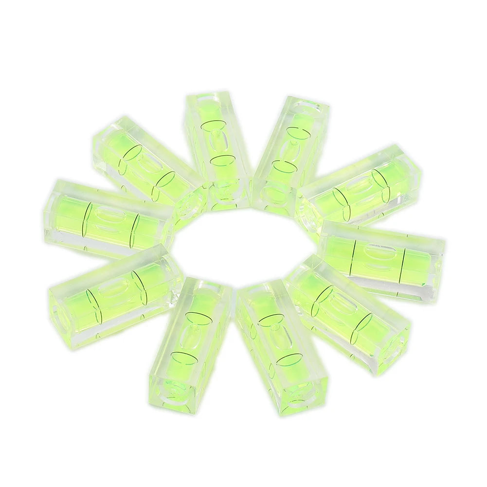 5/10pcs Mini Spirit Square Bubble Level Protractor Precision Level Cylinder Level Horizontal Bead Level Measuring Tools