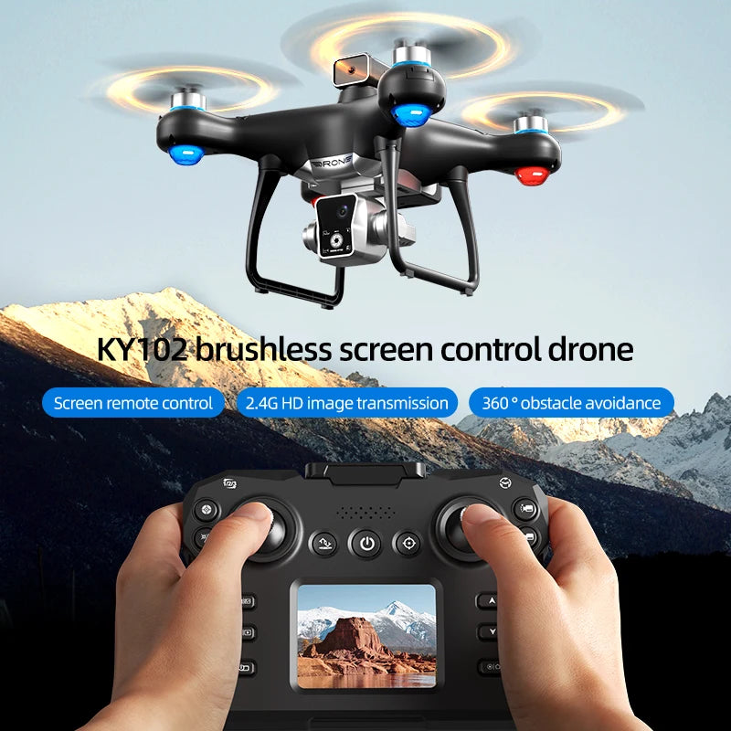 new KY102 With Screen Rc Drone Professional brushless 8K Camera Four-Axis Aerial Photography 5G WIFI RC Quadcopter