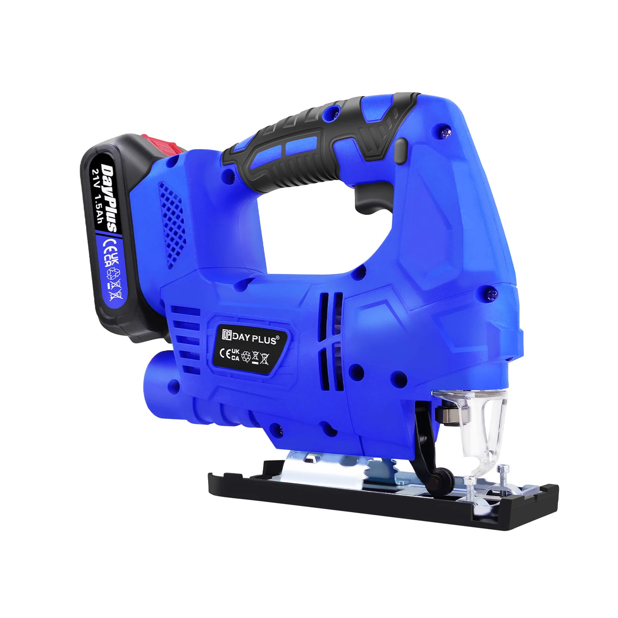 21V Cordless Jigsaw Tool with 2.0 Ah Battery,3000RPM Brushless Motor Portable Multi-Function Power Tool for Wood Metal Cutting