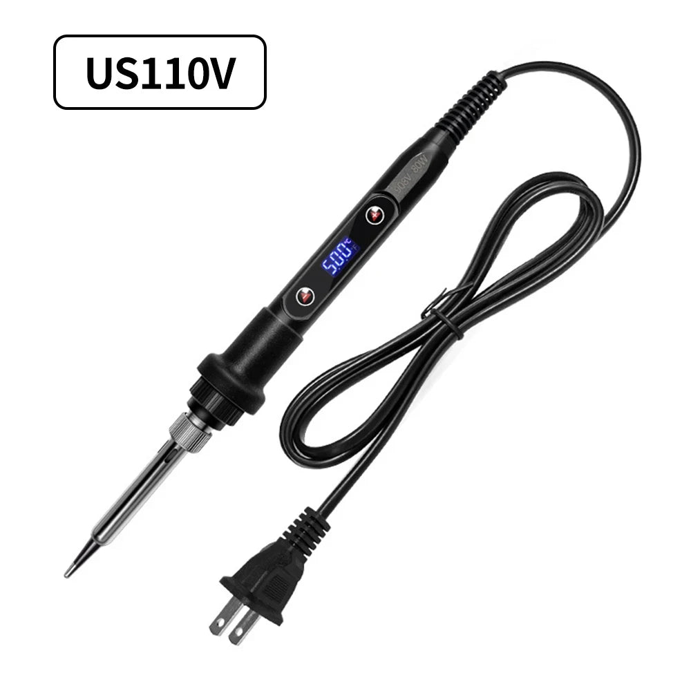 NEW Electric Soldering Iron 16IN1 80W LCD Digital Display 180-500 Adjustable Replaceable Head Soldering Iron Tin Pen Welding Kit