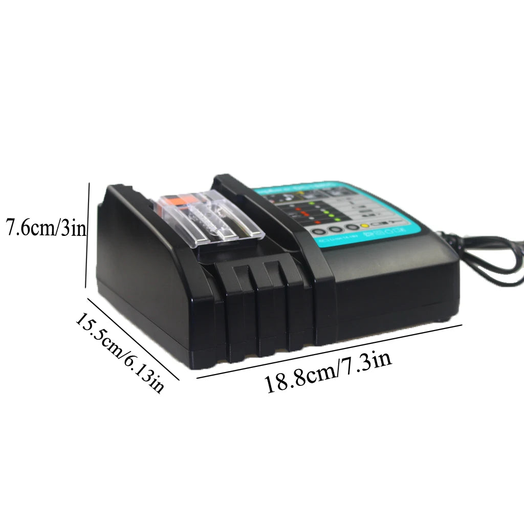 2x 18V 8Ah For Makita LXT Lithium-ion Battery and DC18RC Charger BL1830 BL1815 BL1850 Compatible with Makita 18v Battery