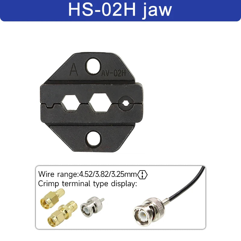 1pcs HS Crimping Pliers Jaw For 230mm/9inch Pliers Plug Spring And Crimping Cap terminals HS-03BC/40J High Hardness Jaw Tool