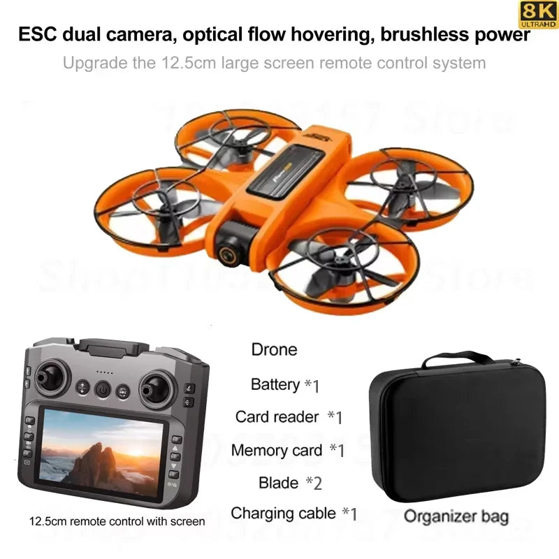 S156 Drone Professional 8K Camera with 5G WiFi FPV UAV Screen Remote Control and Obstacle Avoidance Quadcopter 2026 Toy Airplane