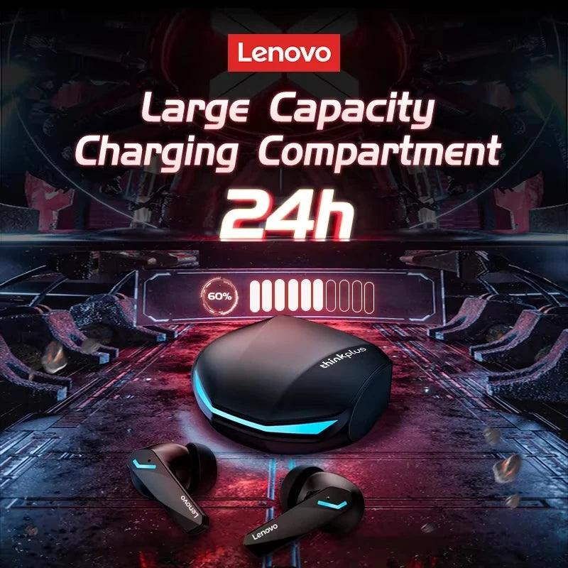 Lenovo GM2 PRO Bluetooth Headset for Game 5.3 Spoit Headset Dual Mode HD Call Noise Reduction Earbuds with Mic Music Earphories