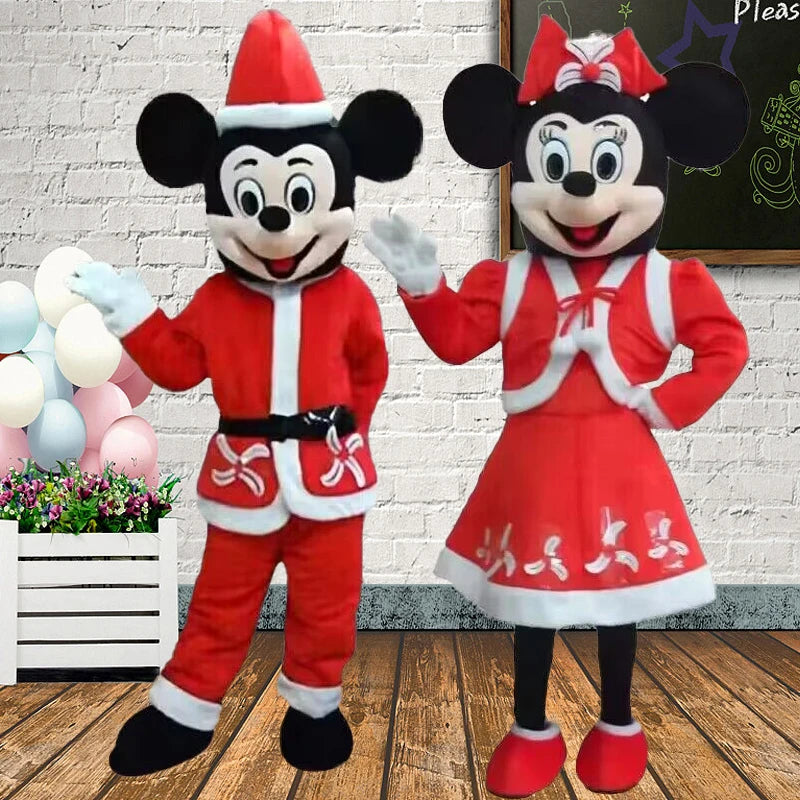 Hot Sale Mickey Minnie Mouse Cartoon Character Costume Anime Stitch Mascot Costume Christmas Party Props Advertising Fancy Dress