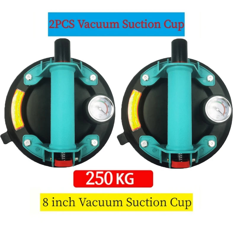 250 kg Vacuum Suction Cup Carrying Capacity Heavy Duty Lifter 8 Inch Hand Pump Suction Cup for Granite Tile Glass Manual Lifting