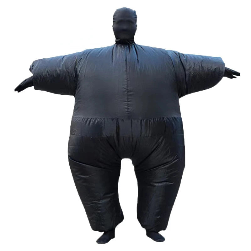 Halloween Adult Funny Role Play Fat Masked Man Sumo Inflatable Costume Unisex Colorful Full Bodysuit Carnival Dress Up Party