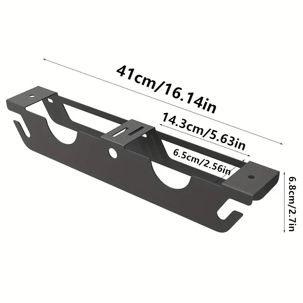 Angle Grinder Holder -2/3 Bay with Cord Hanger, Wall mount Bracket for Cutters Polishers, Garage and Workspace