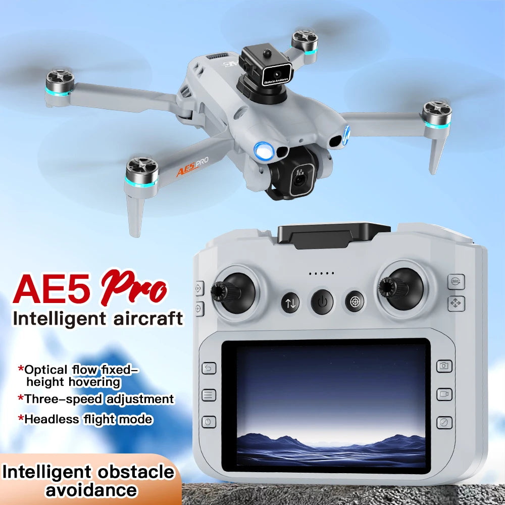 New AE5 Pro Drone 8K 5G GPS Professional HD Aerial Photography Remote Control Aircraft HD Dual Camera 360° Roll Quadcopter Toy