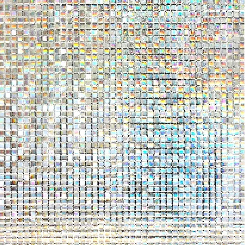 Window Privacy Film Rainbow Window Clings 3D Decorative Window Vinyl Stained Glass Window Decals Static Cling Window Sticker