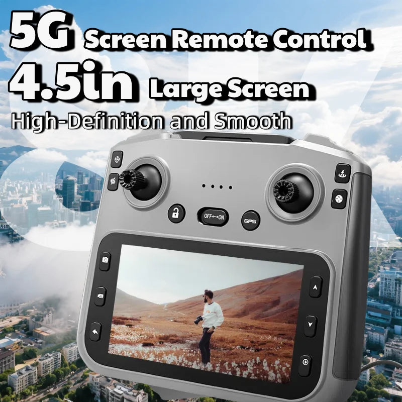 Lenovo V198MAX GPS Drone 8K Professional Camera Aerial FPV Brush Laser Obstacle with Large Screen Remote Control Drone