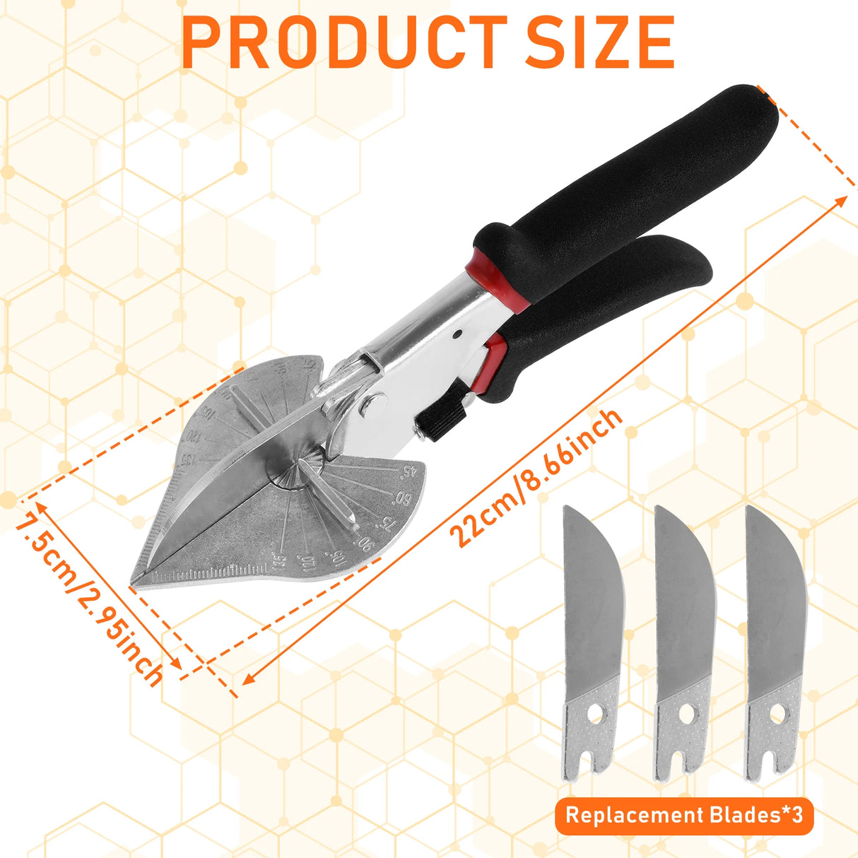 Miter Shears 45°- 135° Multi Angle Multifunctional Cutter for Precise Angular Cutting