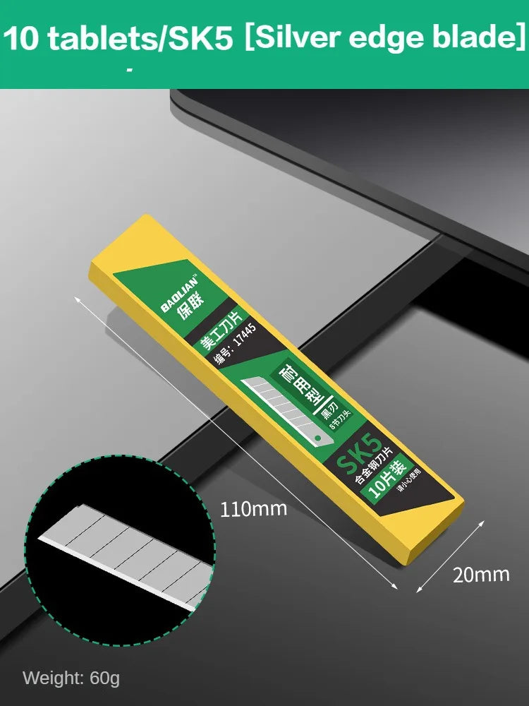 Utility Knife Box Cutter 8 In 1 Mutipurpose Stainless Steel Retractable Heavy Duty Waterproof Snap off Cutter Knife And Blades