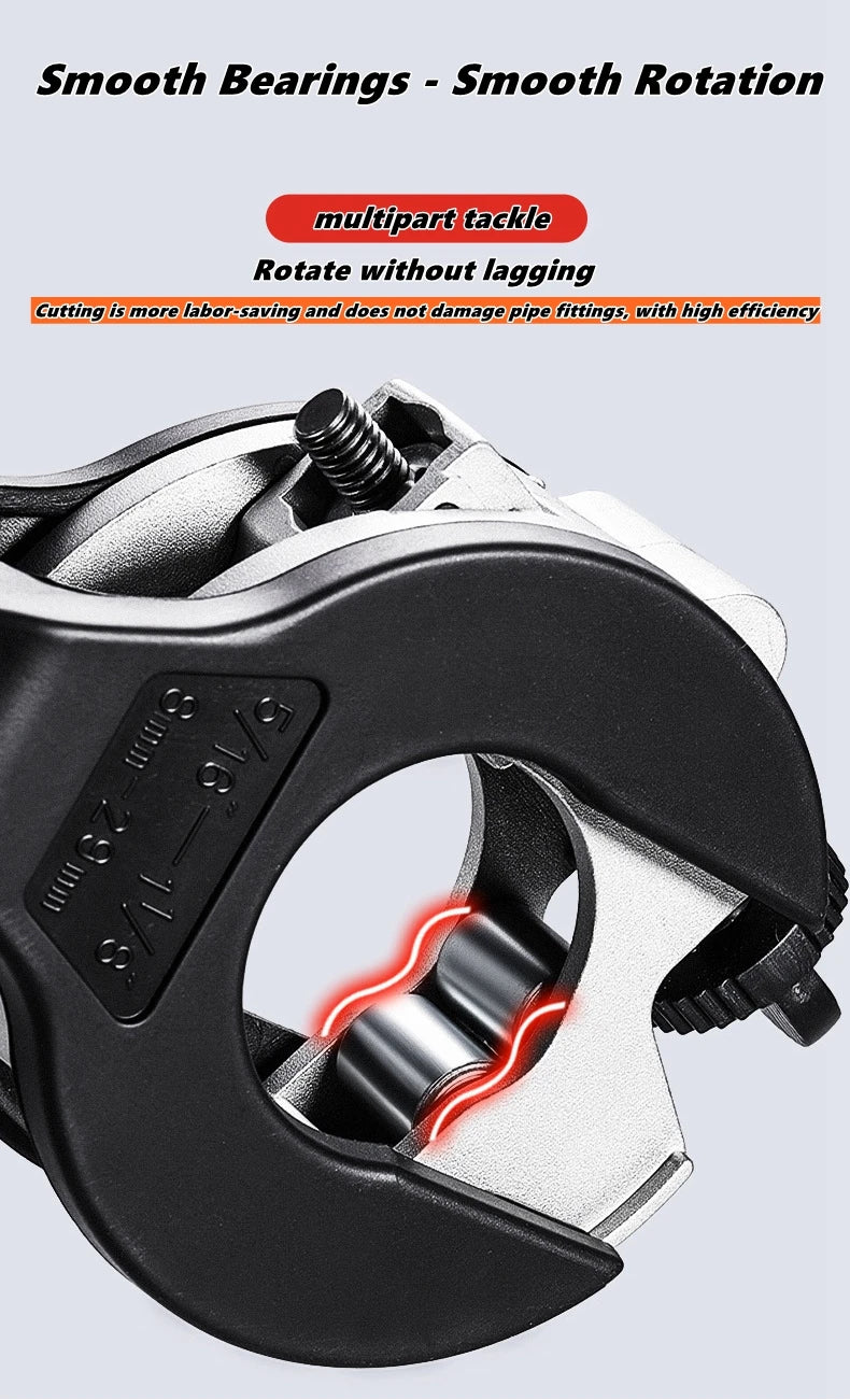 Ratcheting Tubing Cutter 8-29mm Universal Pipe Cutter Stainless Steel Copper Aluminium Ratchet Scissors Hose Cutting Hand Tools