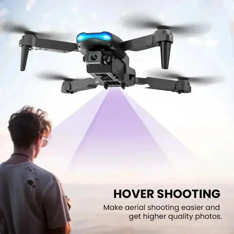 E99 PRO Drone with Flash Professional HD Dual Camera WIFI Obstacle Avoidance RC Helicopters Aerial Photography Quadcopter