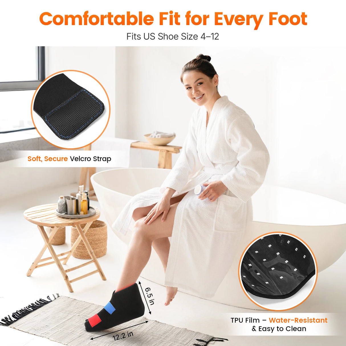 Universal Red Infrared Light Therapy Wrap 660nm 850nm Wearable Design For Foot Ankle Elbow Knee Head Daily Body Comfort Care
