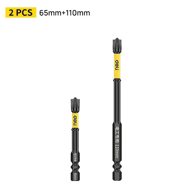 Non-slip Cross Screwdriver Set Magnetic Batch Head Magnetic Batch Head Impact Screw Driver Bit 65/110/150mm