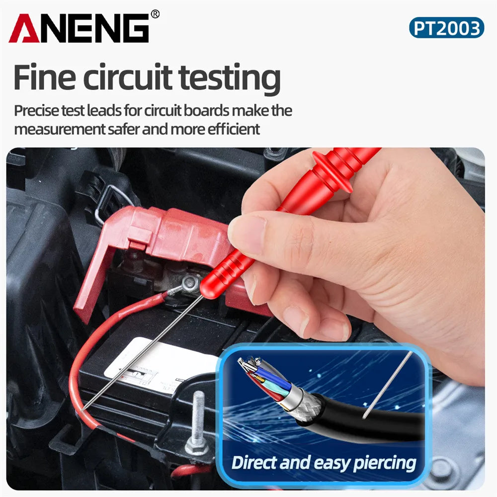 ANENG PT2003 1 Pair Universal Multimeter Test Probe Tip Test Lead Extention Piercing Needle Tip Probe Detachable Accessories