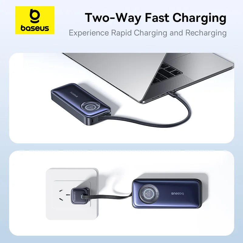 Baseus 20000mAh portable power bank 65W fast charging